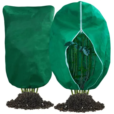 Immagine prodotto di 2 coperture protettive per piante, 80 x 120 cm, telo invernale per piante in vaso