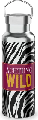 Produktbild von Thermoflasche Achtung Wild FÜR DICH 539343 500ml
