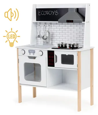 Obrázek produktu pro Dřevěná kuchyňka pro děti + zvuky a světýlka ECOTOYS