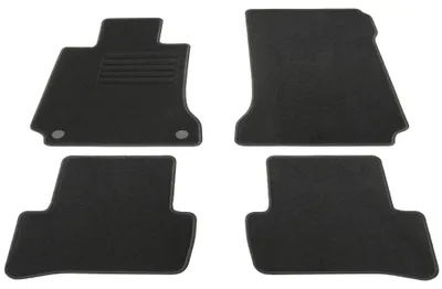 Fußmatten Set für Mercedes C-Klasse W204 / S204 T, Bj. 4/2007-8/2014, schwarz