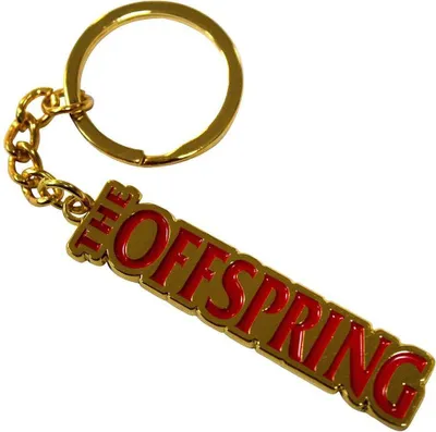 Obrázek produktu pro The Offspring - Přívěsek na klíče s logem RO11175 (jedna velikost) (zlatá/červená)