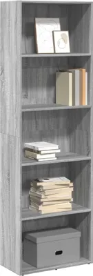 Obrázek produktu pro Maison Exclusive - Knihovna šedá Sonoma 60x30x189 cm dřevěný materiál