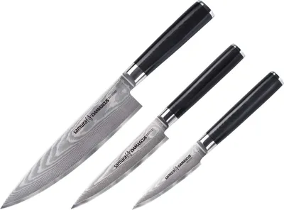 Immagine prodotto di Samura Damascus Set di tre coltelli professionali da cucina giapponese