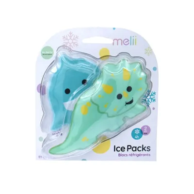 Produktbild von Melii Kühlakkus Dino/Hai 2er Set