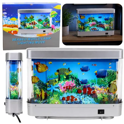 Productafbeelding van Kunstmatig decoratief aquarium Led-nachtlampje 3D-vis die kleurrijk beweegt