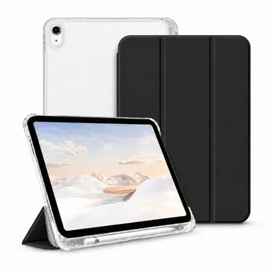 Produktbild von Hülle für iPad Air 11 & 10,9 Zoll M4 2026, M3 2025, M2 2024, Air 5 & 4 – Klapphülle mit transparenter Rückseite, Stifthalter & Standfunktion
