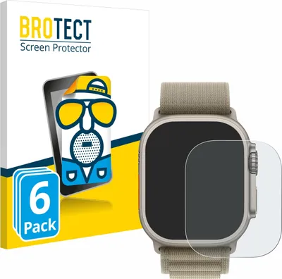 Produktbild von 6x BROTECT Schutzfolie für Apple Watch Ultra 2 (49 mm) Displayschutz Displayschutzfolie Folie Matt Entspiegelungsfolie