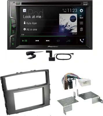 Produktbild von Pioneer AVH-A3200DAB USB Digitalradio Einbauset für Mitsubishi Pajero bis 2014