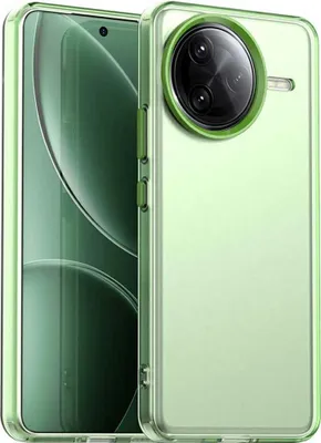 Immagine prodotto di Custodia per Xiaomi Poco F7 Ultra - Cover posteriore Phonesta HardFrost Semi-Trasparente - Verde opaco