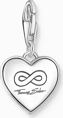 Immagine prodotto di Ciondolo Charm Thomas Sabo modello: 2206-691-7 Cuore con scritte - Argento 925