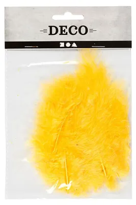 Obrázek produktu pro Creativ Company Down Yellow 5-12 cm, 15st.