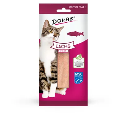 Produktbild von Dokas Cat Snack Filet Lachs 22g