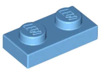 Immagine prodotto di Lego® 10x piatti 1x2 3023 - Piatto blu medio - Blu medio