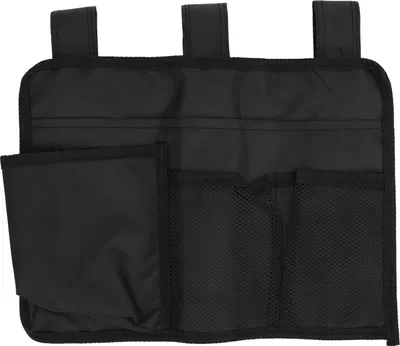Immagine prodotto di Borsa portaoggetti da appendere al letto, diverse tasche, borsa per braccioli di sedia a rotelle per culla, dormitorio, carrello ospedaliero, sedia da ufficio