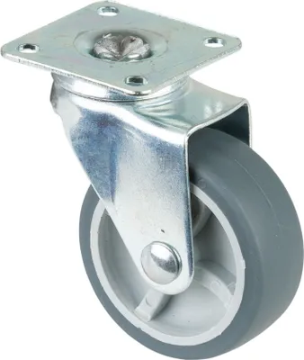 Produktbild von BS Rollen BS Lenkrolle F26, Rad-Ø 50 mm, Tragkraft 40 kg, Platte 42x42 mm