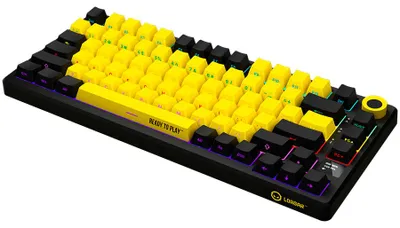 Obrázok produktu pre Lorgar LORGAR KBP7075W, Wireless 75% Mechanical Gaming Keyboard Pro, Black/yellow, EN layout