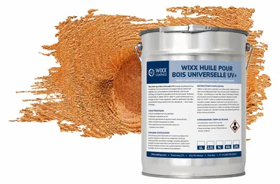 Image de Wixx Huile pour Bois Universelle UV+ - Bangkirai - 1L