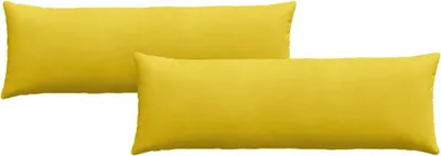 Obrázok produktu pre vidaXL Vankúše na pohovku, 2 ks, žlté, 120 x 40 cm, manšestr