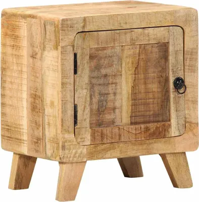 Produktbild von Nachttisch 40x32x46 cm Raues Massivholz Mango