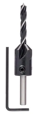 Produktbild von Holzspiralbohrer mit Senker D= 6,0 mm; L= 90 mm