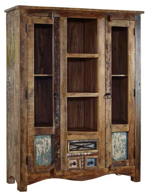 Produktbild von MASSIVMOEBEL24.DE Highboard Altholz 115x40x150 mehrfarbig lackiert NATURE OF SPIRIT #21