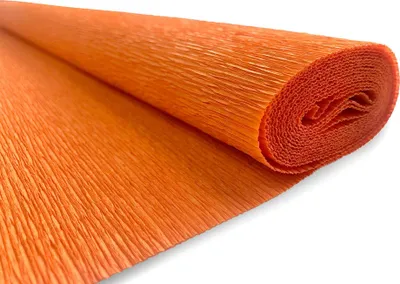Immagine prodotto di Carta crespa premium arancione scuro 200 x 50 cm per decorazioni