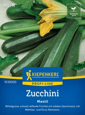 Produktbild von Kiepenkerl Zucchinisamen Mastil F1 Cucurbita pepo 6 Pflanzen