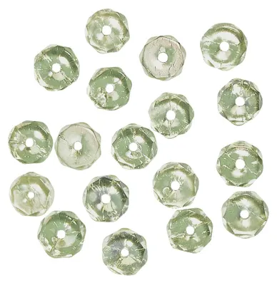 Image de Rayher 14201835, perles en verre dépoli, diamètre 6 mm, effet irisé, boîte de 50 pièces