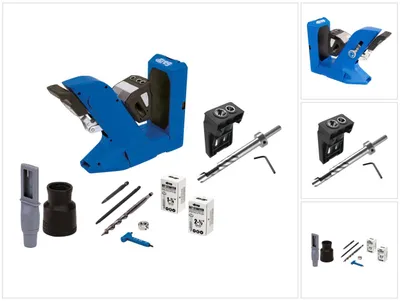 Image de KREG Pocket Hole Jig 720 Gabarit de perçage + Cheville Gabarit de perçage + Foret étagé + Foret + Vis (KPHJ720)