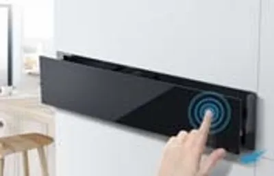 Produktbild von Midea DesignLine Wärmeschublade WS1560BL, Schwarzglas, Temp. 40° - 80° C, Boden Anti-Rutsch-Matte