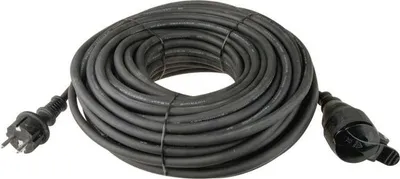 Produktbild von 10m Strom Verlängerungskabel Kabel 3x1,5mm² Schuko Verlängerung 16A Gummi IP44