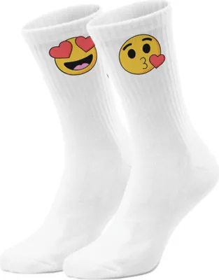 Produktbild von epicsocks EmotiFeet Liebe Emoticons Socken in 37-41 im Paar