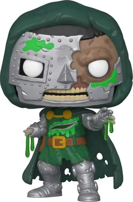 Produktbild von Funko Marvel POP! Vinyl Figur Zombie Dr. Doom 9 cm FK54384