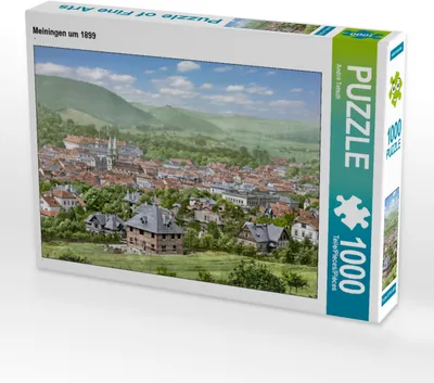 Produktbild von CALVENDO Puzzle Meiningen um 1899 | 1000 Teile Lege-Größe 64x48cm Foto-Puzzle für glückliche Stunden