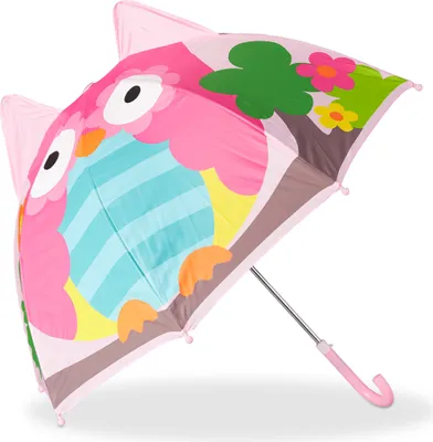 Produktbild von relaxdays Kinderregenschirm mit 3D Motiv