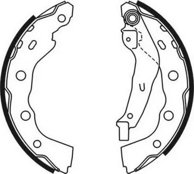 Produktbild von ABE Bremsbackensatz Trommelbremse Hinten für MITSUBISHI Space Star (DGA) C05059ABE