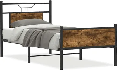 Obrázok produktu pre vidaXL Rám postele bez matraca údený dub 80x200 cm materiál na báze dreva