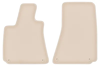 Immagine prodotto di Tappetini anteriori in velluto PREMIUM beige compatibili con Maserati Ghibli III (2015-, berlina) – con fissaggi – su misura