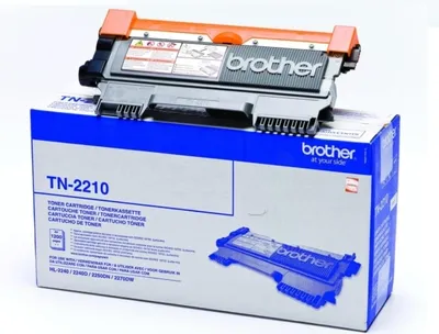 Produktbild von Original Brother TN-2210 Toner schwarz, 1.200 Seiten, 3,26 Cent pro Seite - ersetzt Brother TN2210 Tonerkartusche