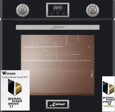 Produktbild von Kaiser EG 6374 Sp Gas Backofen 79L autark Grill Selbstreinigung Umluft Schwarz Glas