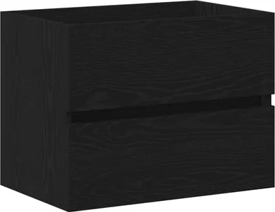 Obrázok produktu pre vidaXL Skrinka pod umývadlo čierny dub 60x38,5x45 cm Materiál na báze dreva