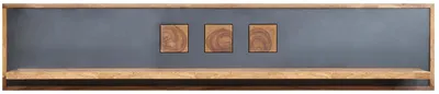 Immagine prodotto di MASSIVMOEBEL24 | mensola in legno di Sheesham / palissandro 108x22x30 marrone tinto TURIN #19