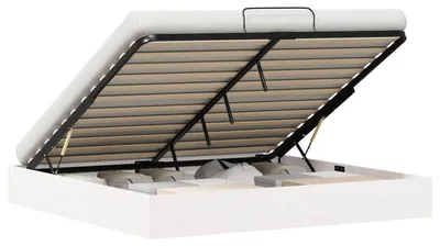 Obrázok produktu pre Maison Exclusive – postel s úložným priestorom v štýle otomán, biela, 180 x 200 cm