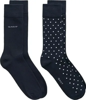 Produktbild von Gant Dot And Solid Socken 2 Paare Blau EU 43-45 Herren Blau EU 43-45