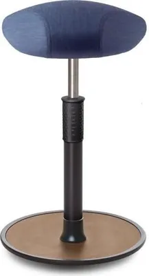 Produktbild von Sitz- Stehhocker Free Tall Triangel kvadrat Remix Jeans schwarz /Natur.