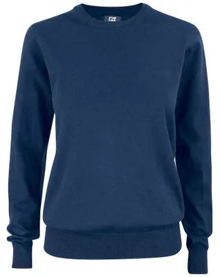 Immagine prodotto di Cutter & Buck - Felpa da donna "Oakville", colletto rotondo, cotone ET294 (taglia S) (blu navy scuro)