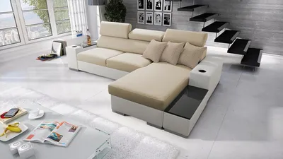 Produktbild von ete I Mini Ecksofa mit schlaffunktion und bettkasten - die perfekte Lösung für Ihr Wohnzimmer - Sofa l Form - Couch l Form - eckcouch