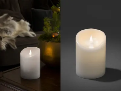 Produktbild von Konstsmide 1840-100, Weiß, Wachs, IP20, 1 Glühbirne(n), LED, Warmweiß