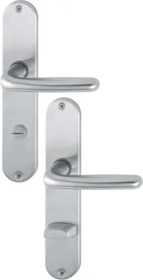 Produktbild von HOPPE Langschild-Garnitur Cardiff  Edelstahl matt E1850Z/302 - 3039568