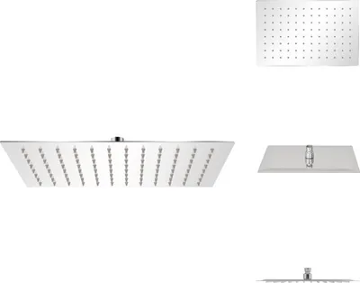 Obrázok produktu pre vidaXL Sprchová hlavica Rain z nehrdzavejúcej ocele 20x30 cm obdĺžniková - Sprchové hlavice